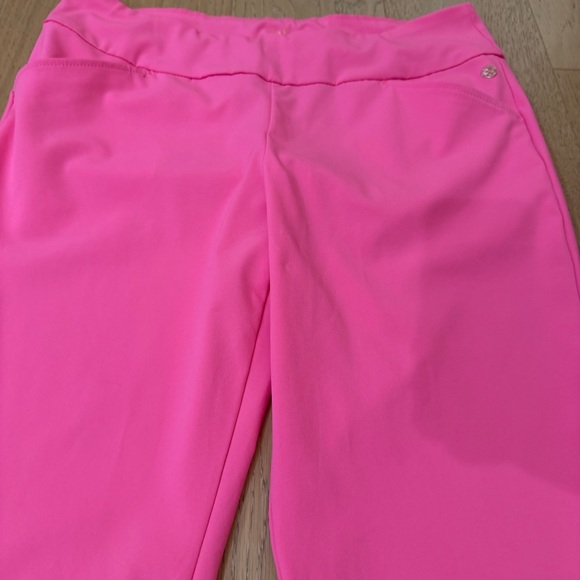 Lilly Pulitzer Luxletic Bright Pink Pull On Stretch Pants 14 - Picture 11 of 11
